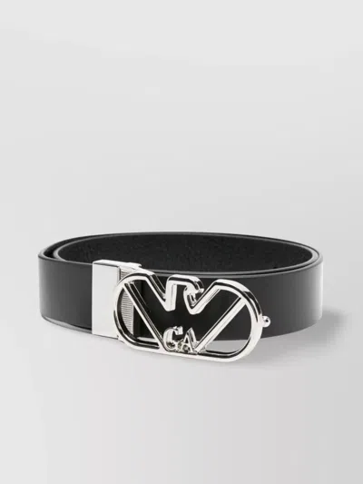EMPORIO ARMANI ADJUSTABLE REVERSIBLE METAL BUCKLE BELT