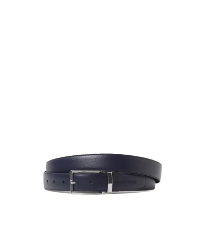 Emporio Armani Adjustable Waist Belt In Black