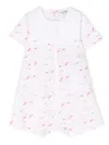 Emporio Armani All-over Fish Print Cotton Romper In White