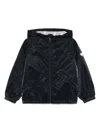 Emporio Armani All-over Logo Jacket In 蓝色