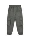 Emporio Armani All-over Logo-print Cargo Tracksuit Bottoms In Green