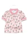 Emporio Armani All-over Print Polo Shirt In Pink