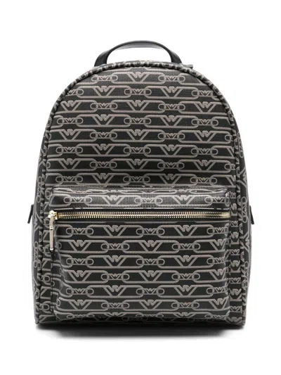 Emporio Armani Allover Logo Backpack