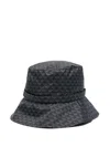 Emporio Armani Logo Print Bucket Hat With Wide Brim