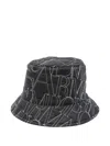 Emporio Armani Logo-embroidered Quilted Bucket Hat In Black