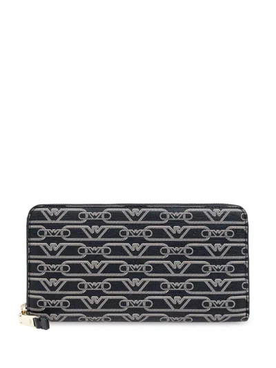 Emporio Armani Allover Logo Continental Wallet