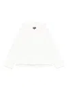 Emporio Armani Hoodie With All-over Logo Print In White