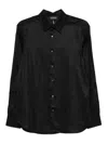 Emporio Armani Allover Logo Shirt In Black