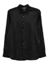 Emporio Armani Allover Logo Shirt In Black