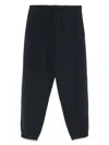 Emporio Armani Logo Print Textured Fabric Sweatpants
