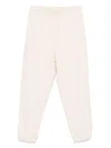 Emporio Armani Logo Print Textured Fabric Sweatpants