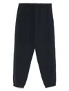 Emporio Armani Logo Print Textured Fabric Sweatpants