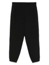 Emporio Armani Logo Print Textured Fabric Sweatpants