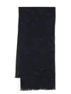Emporio Armani Allover Logo Wool Scarf
