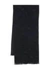 Emporio Armani Allover Logo Wool Scarf