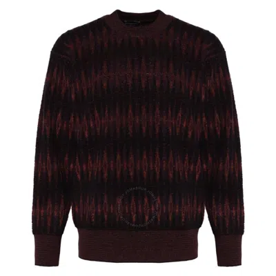 Emporio Armani Alpaca And Mohair Blend Jumper In Black