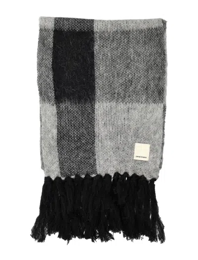 Emporio Armani Alpaca Wool Scarf In F021