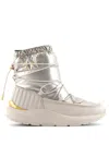 Emporio Armani Ankle-length Snow Boots In Silver