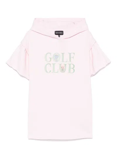 Emporio Armani Kids' Applique-detail Dress In Pink