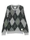 Emporio Armani Argyle-check Jumper In Multi