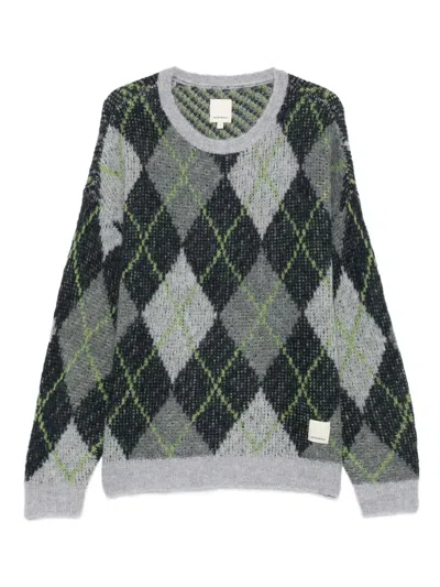 Emporio Armani Argyle-check Jumper In Multi
