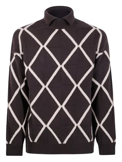 EMPORIO ARMANI ARGYLE SWEATER