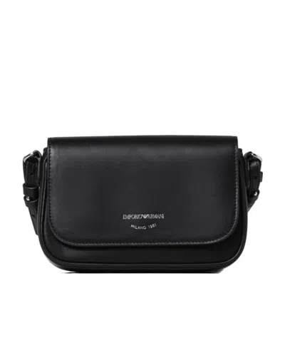 Emporio Armani Ari Mini Crossbody Bag In Black