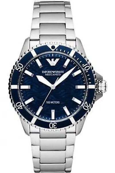 Pre-owned Emporio Armani Armani Mens Chrono Diver Watch Ar60059 - Certificate -warranty - Rrp 509.00