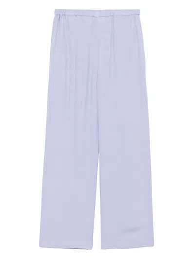 Emporio Armani Armure Trousers In Blue