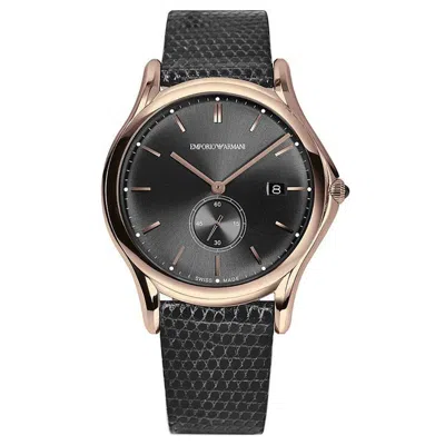Pre-owned Emporio Armani Ars1003 Men's Quartz Leather Strap Watch – Retail Price $995