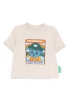 Emporio Armani Asv Bear-print T-shirt In Neutral