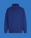 EMPORIO ARMANI ASV BLACK BLUE CAPSULE COLLECTION COMFORT-FIT MOCK-NECK JUMPER IN MODAL-BLEND JERSEY