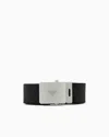 Emporio Armani Asv Black Blue Capsule Collection Webbing Belt