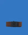 Emporio Armani Asv Black Blue Capsule Collection Webbing Belt In Brown
