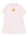 Emporio Armani Asv Cotton Dress In Pink