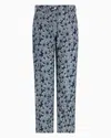 Emporio Armani Asv Denim Jeans With All-over Jacquard Daisies From The Peace Capsule Collection In Patterned