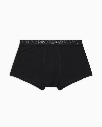 EMPORIO ARMANI ASV ENG ANLIEGENDE BOXERSHORTS AUS THE NEW ICON BIO-BAUMWOLLE 