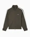 Emporio Armani Asv Full-zip Sweatshirt In Jersey With Contrasting Bands