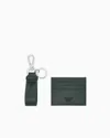 Emporio Armani Asv Gift Box With Regenerated Saffiano Keyring And Card Holder