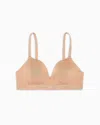 Emporio Armani Asv Iconic Padded Triangle Bra In Recycled Microfibre