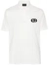 Emporio Armani Essential Ea Recreate Embroidered Logo Polo In White