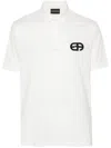 Emporio Armani Essential Ea Recreate Embroidered Logo Polo In White