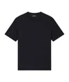 Emporio Armani Short-sleeved Jumper In A Seamless Plain-knit Virgin Wool In Black
