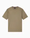 Emporio Armani Asv Jersey T-shirt With Vertical Jacquard Motif