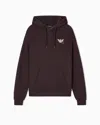 Emporio Armani Asv Jersey Twill Sweatshirt With A Playing Cards Print In Gray