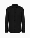 Emporio Armani Official Store Armani Sustainability Values Lyocell-blend Jersey Shirt In Black