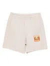 Emporio Armani Asv Manga Bear Shorts In Neutral