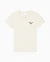Emporio Armani Asv New York Capsule Collection Jersey T-shirt With Oversized Print In Sand