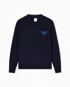 Emporio Armani Asv New York Capsule Collection Virgin-wool Jumper With Jacquard Writing