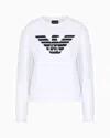 Emporio Armani Official Store Sweatshirts Ohne Kapuze In White Logo